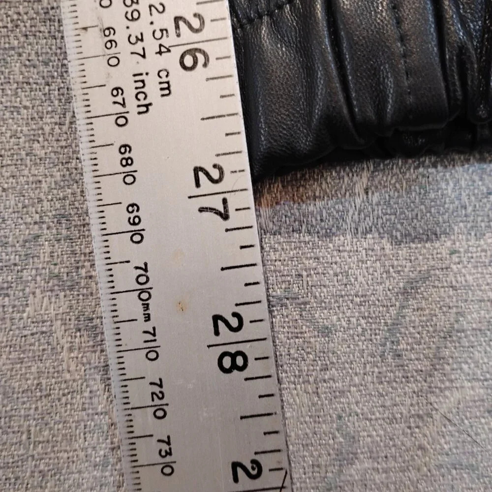 Streetwear Society NWOT Black Vegan Faux Leather Moto Cargo Pants in Size Small - Picture 8 of 12